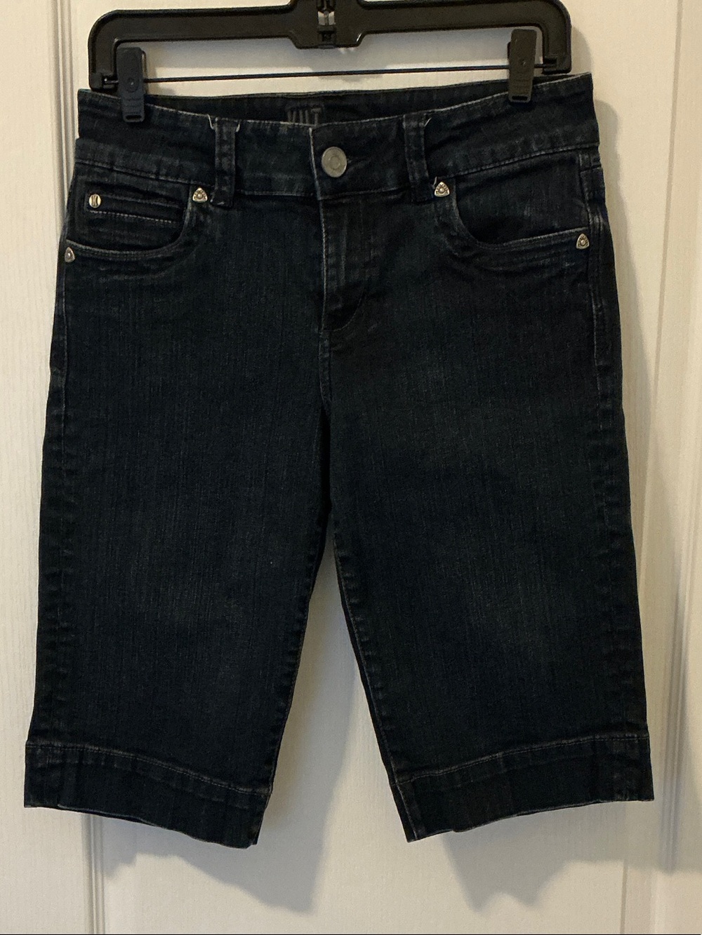 Kut from the Kloth Indigo Blue Bermuda Denim Shorts